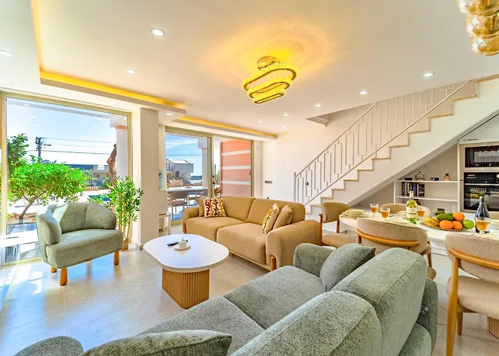 Stunning Modern Duplex Apartment in Central Kalkan